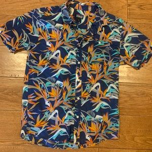 Patagonia floral button down shirt